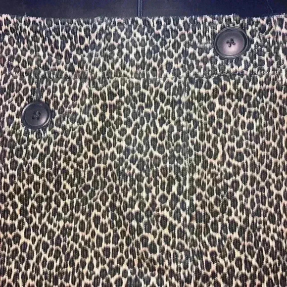 Harold's Corduroy Cheetah Print Mini Skirt PRISTINE Size 8 - Picture 6 of 8